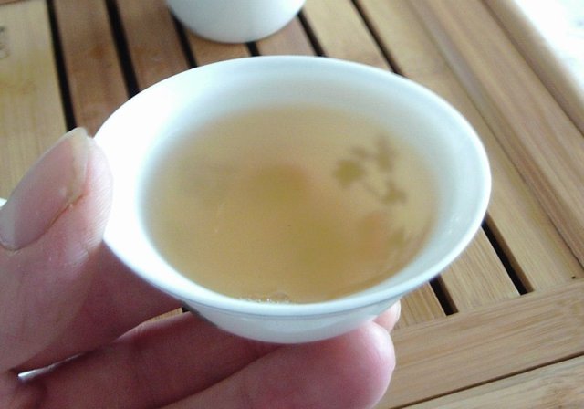 teacup in hand