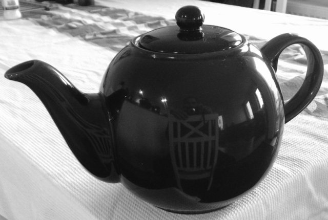 an old school tea pot