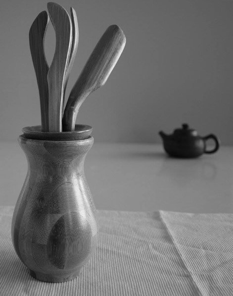 tea tools and yixing pot