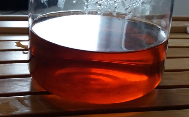 Golden Sail Brand loose leaf Pu-erh 4th. steeping 