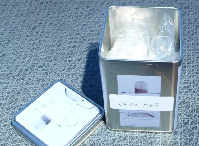 Single lidded caddy and freezer bag method