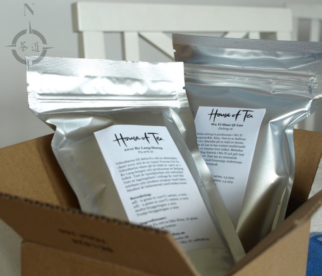 a delivery from "House of Tea"