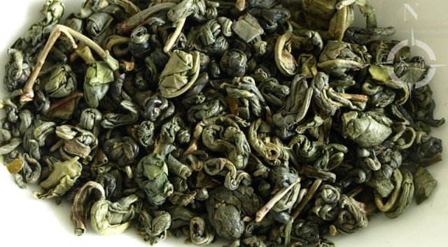 ecological green gunpowder tea