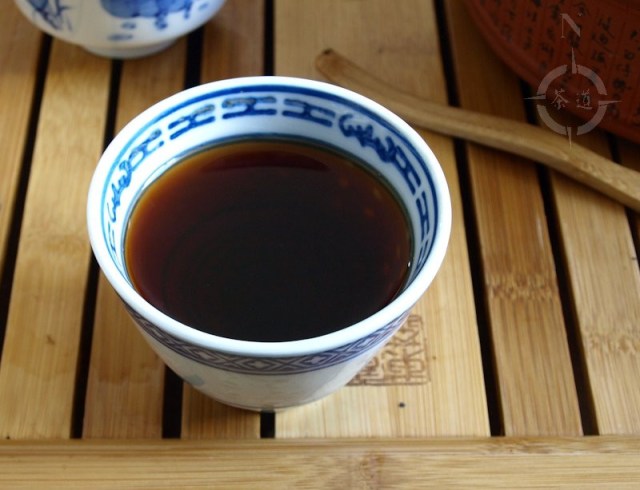 a cup of Tulin Tea Factory 2008 Shou Tuo
