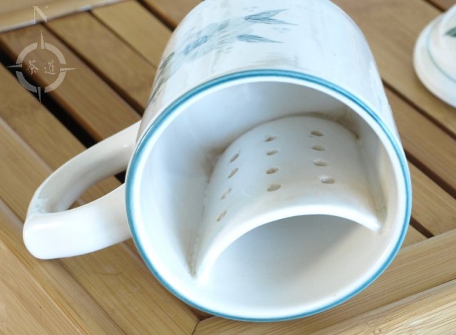 Chinese tea mug - filter view
