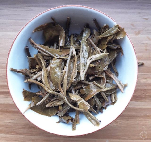 Autumn 2018 Jingmai gushu - used leaves